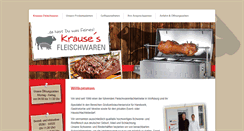 Desktop Screenshot of krauses-fleischwaren.de