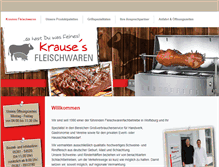 Tablet Screenshot of krauses-fleischwaren.de